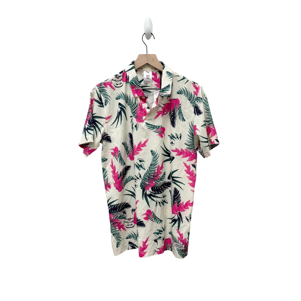 NWT Puma Golf x Duvin Design Co Tropical Tiger Golf Polo Shirt Mens Sm